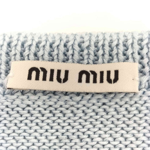 ミュウミュウ miu miu イタリア製 コットンニット ベスト レディース 40