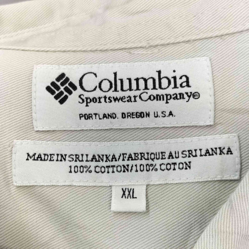 コロンビア Columbia 00S コットン L/S BDシャツ BIG SIZE メンズ JPN:XXL