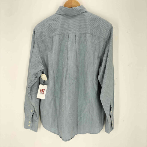 エディーバウアー Eddie Bauer 緑タグ ストライプ L/S コットン シャツ メンズ JPN:M