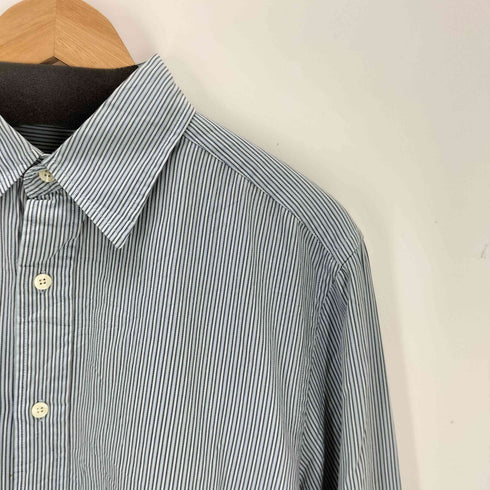 エディーバウアー Eddie Bauer 緑タグ ストライプ L/S コットン シャツ メンズ JPN:M