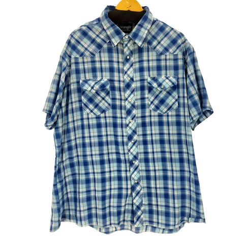 ラングラー Wrangler S/S チェック ウエスタンシャツ メンズ