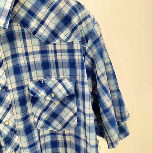 ラングラー Wrangler S/S チェック ウエスタンシャツ メンズ