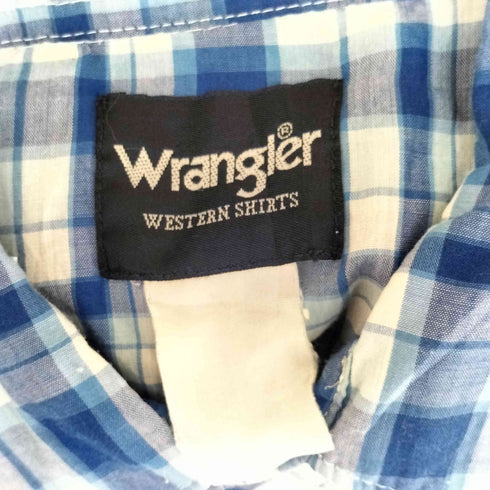 ラングラー Wrangler S/S チェック ウエスタンシャツ メンズ