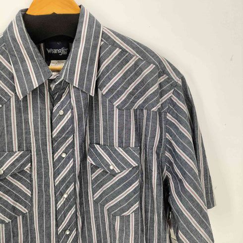 ラングラー Wrangler S/S ストライプ ウエスタンシャツ メンズ 18