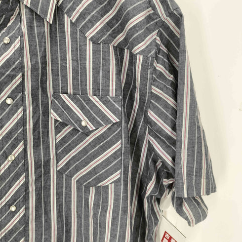 ラングラー Wrangler S/S ストライプ ウエスタンシャツ メンズ 18