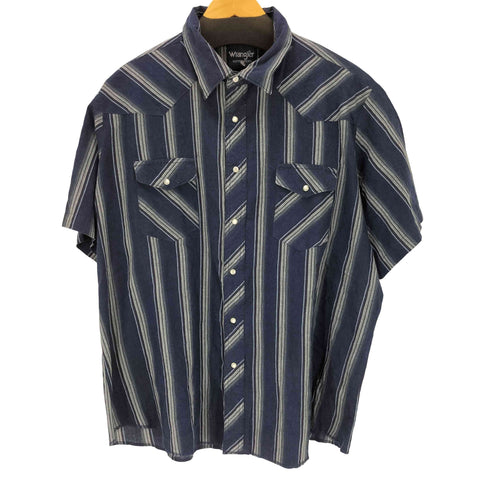 ラングラー Wrangler S/S ストライプ ウエスタンシャツ メンズ