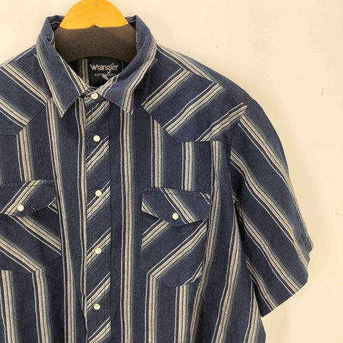 ラングラー Wrangler S/S ストライプ ウエスタンシャツ メンズ