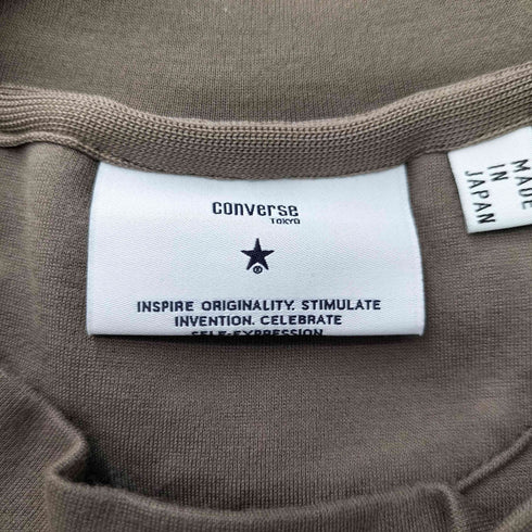 コンバーストウキョウ CONVERSE TOKYO 星刺しゅう ジャージ モックネック Tシャツ メンズ JPN:3
