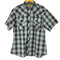 ラングラー Wrangler S/S ストライプ ウエスタン スナップシャツ オンブレ メンズ JPN:XL