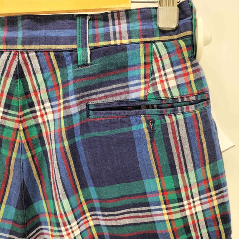 エディーバウアー Eddie Bauer 00s インド綿 マドラスチェック ショーツ ハーフパンツ メンズ 31