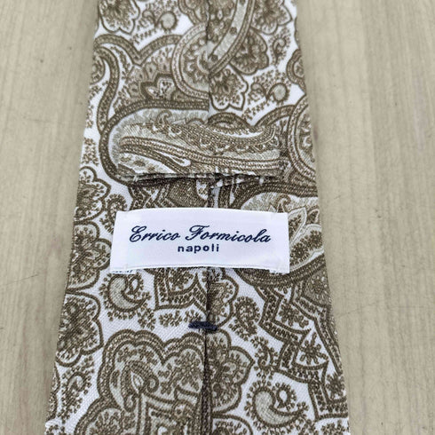 エッリコフォルミコラ ERRICO FORMICOLA SILK&LINEN 総柄ネクタイ メンズ