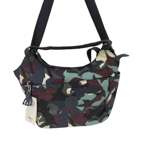 キプリング KIPLING HANYA Camo Large チャーム付き 2way カモ柄 ショルダーバッグ レディース
