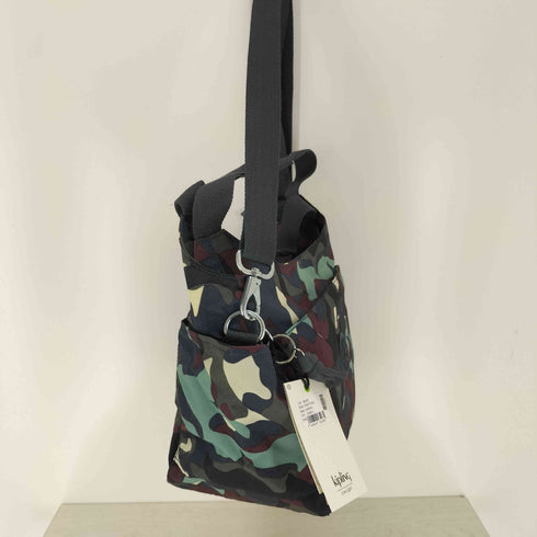 キプリング KIPLING HANYA Camo Large チャーム付き 2way カモ柄 ショルダーバッグ レディース
