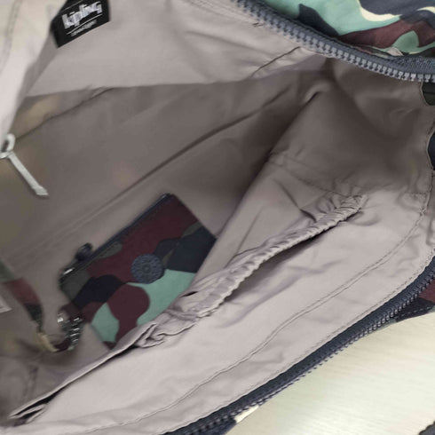 キプリング KIPLING HANYA Camo Large チャーム付き 2way カモ柄 ショルダーバッグ レディース
