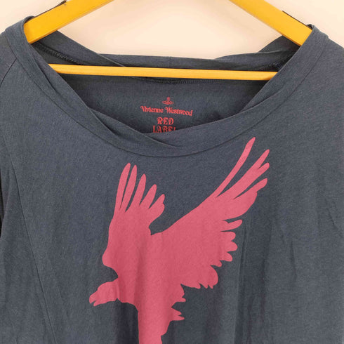 ヴィヴィアンウエストウッドレッドレーベル Vivienne Westwood RED LABEL 鷹 オーブロゴプリント アシメ S/S ボートネック Tシャツ レディース 2