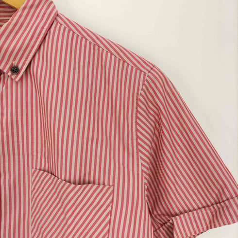 エヌハリウッド N.HOOLYWOOD ストライプ ダブル袖 S/S B.Dシャツ メンズ US:36