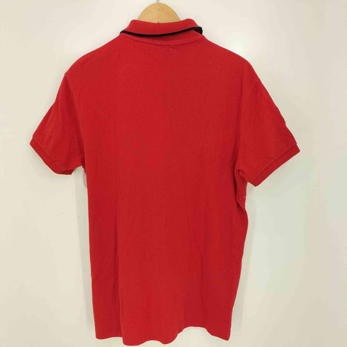 ポロバイラルフローレン Polo by RALPH LAUREN 現行タグ CUSTOM FIT ビッグポニー刺繍 袖ナンバリング3 鹿の子 半袖 ポロシャツ メンズ import:M