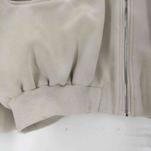 ザラ ZARA スエード調 ボンバージャケット レディース L
