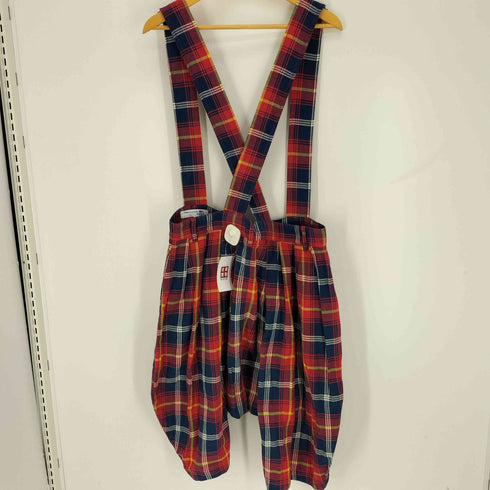 コムデギャルソンシャツ COMME des GARCONS SHIRT BOYS 18SS フランス製 タータンチェック 吊り サスペンダー サルエル パンツ メンズ JPN:S