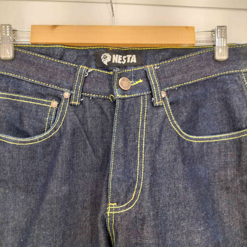 ネスタブランド NESTA BRAND バックLIONTM刺繍 リジット ストレートデニム メンズ JPN:M