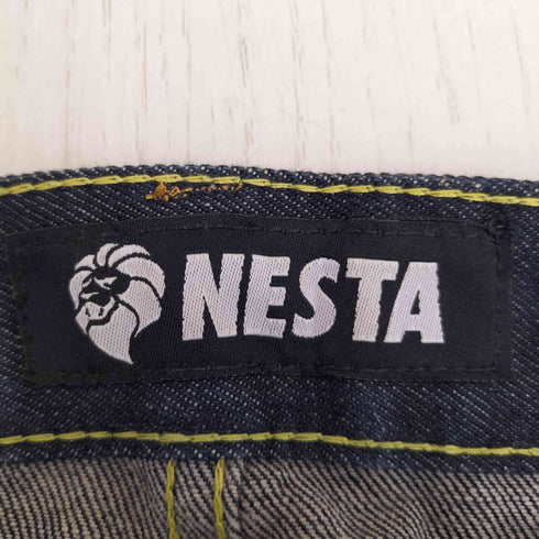 ネスタブランド NESTA BRAND バックLIONTM刺繍 リジット ストレートデニム メンズ JPN:M
