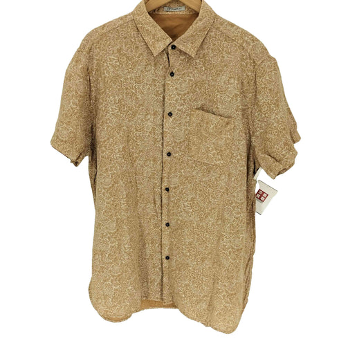 シーピーカンパニー C.P.COMPANY 1984SS Massimo Osti マッシモ・オスティ期 本人期 イタリア製 リネン100 花柄 S/S シャツ メンズ XXXL