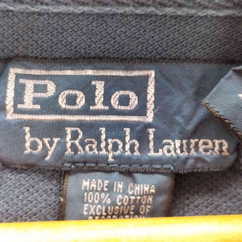 ポロバイラルフローレン Polo by RALPH LAUREN ポニー刺繍 ハーフボタン 鹿の子 L/S フード付パーカー メンズ JPN:L