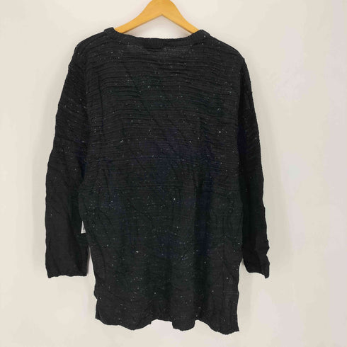 MISS JULIA PARIS 切替 オーバー グリッターニット セーター レディース