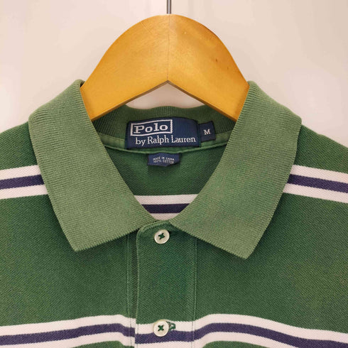 ポロバイラルフローレン Polo by RALPH LAUREN ポニー 刺繍 鹿の子 ポロシャツ メンズ import:M