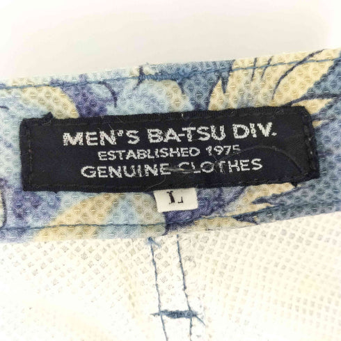 MENS BA-TSU 和柄 フレアパンツ メンズ JPN:L
