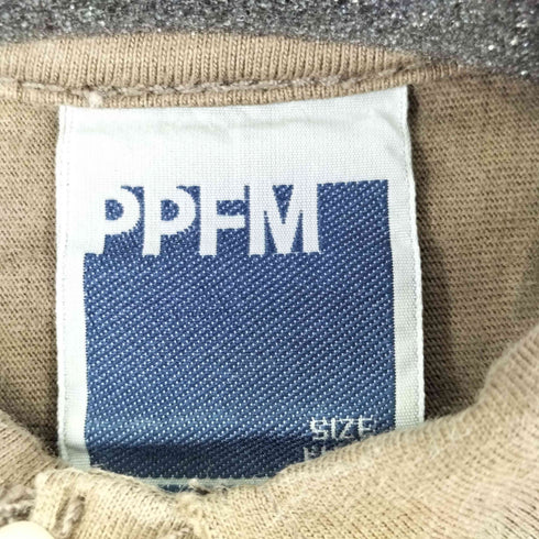 ピーピーエフエム PPFM 00S S/S トライバルプリント ダメージ加工 シャツ y2k メンズ FREE