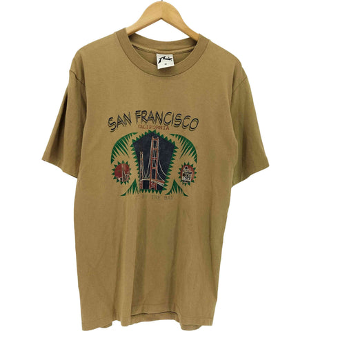 RUSTY 90s USA製 シングルステッチ SAN FRANCISCOプリント クルーネックTシャツ メンズ import:M