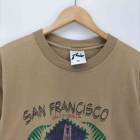 RUSTY 90s USA製 シングルステッチ SAN FRANCISCOプリント クルーネックTシャツ メンズ import:M