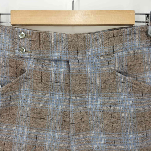 ハガークロージング HAGGAR 70-80S SCOVILL ジップ チェック スラックス メンズ