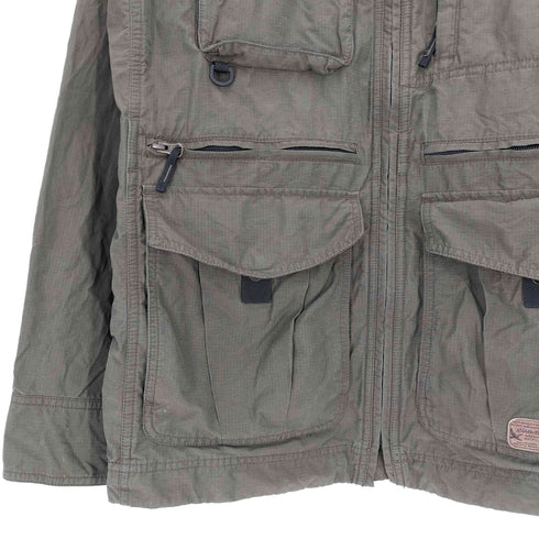 エディーバウアー Eddie Bauer 00S リップストップ ユーティリティジャケット メンズ import:M