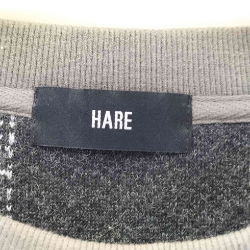 ハレ HARE パッチワークフリンジニット メンズ FREE
