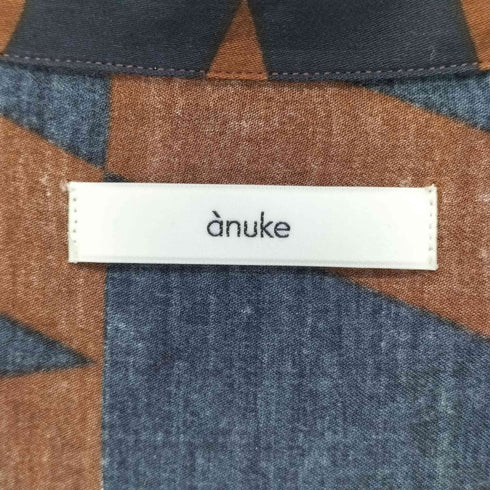 ANUKE Geometric Satin Shirts レディース FREE