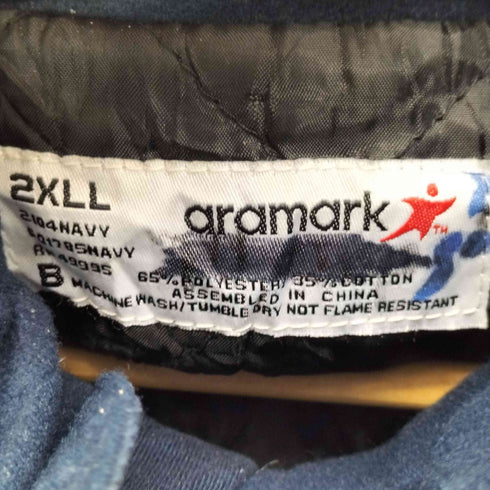 aramark ジップアップワークジャケット BIG SIZE メンズ 2XLL