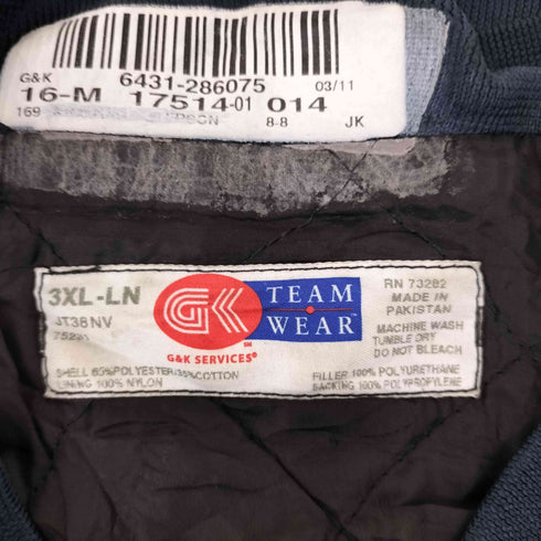 G&K team wear ジップアップワークジャケット BIG SIZE メンズ 3XL