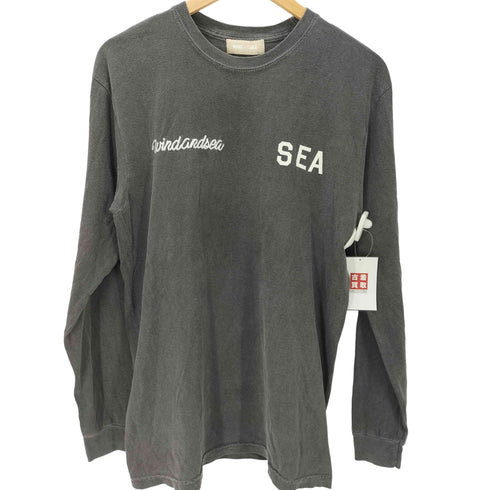 ウィンダンシー WIND AND SEA WDS (LEAGUE) L/S T-SHIRT フェード 加工 メンズ import:M