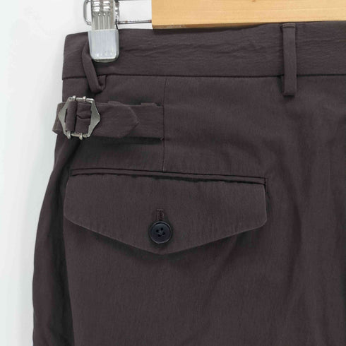 ユナイテッドアローズグリーンレーベルリラクシング UNITED ARROWS green label relaxing コットンナイロン ツイル 2プリーツ W4 ワイドスラックス メンズ M