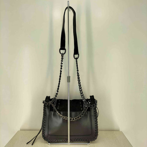 ザラ ZARA スエード切替 レザー チェーンショルダーバッグ レディース