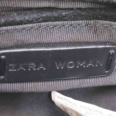 ザラ ZARA スエード切替 レザー チェーンショルダーバッグ レディース
