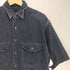 ギャップデニム GAP DENIM 00s OLD Double Flap Pocket Denim Work S/S Shirts ダブルフラップ ポケット ショートスリーブ デニム ワークシャツ メンズ import:M