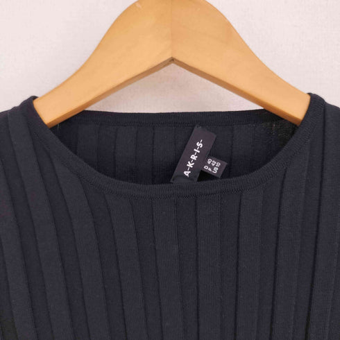 AKRIS サイドレースアップ リブニット レディース US:10