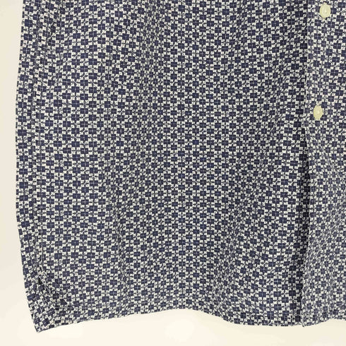 ギャップ Gap 90S OLD 白タグ Regular Collar S/S Shirts 総柄 レギュラーカラー ショートスリーブ シャツ メンズ import:XL