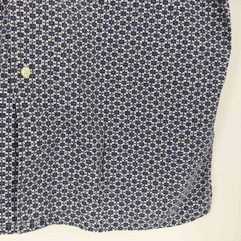 ギャップ Gap 90S OLD 白タグ Regular Collar S/S Shirts 総柄 レギュラーカラー ショートスリーブ シャツ メンズ import:XL