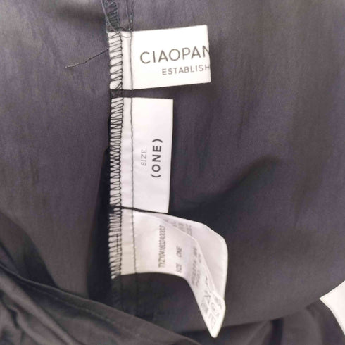 チャオパニックティピー CIAOPANIC TYPY 光沢ナイロンウエストギャザーサス付きパンツ ナイロンサロペット レディース ONE SIZE