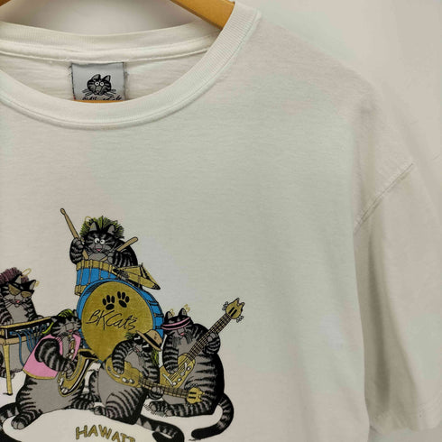 クレイジーシャツ CRAZY SHIRTS クリバンキャット グラフィック バンド プリント S/S Tシャツ メンズ import:M
