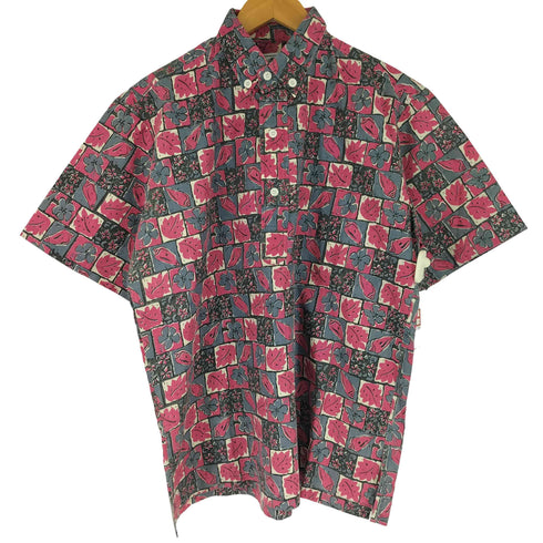 ハワイ製 Paradise Style 総柄 アロハシャツ メンズ import:M